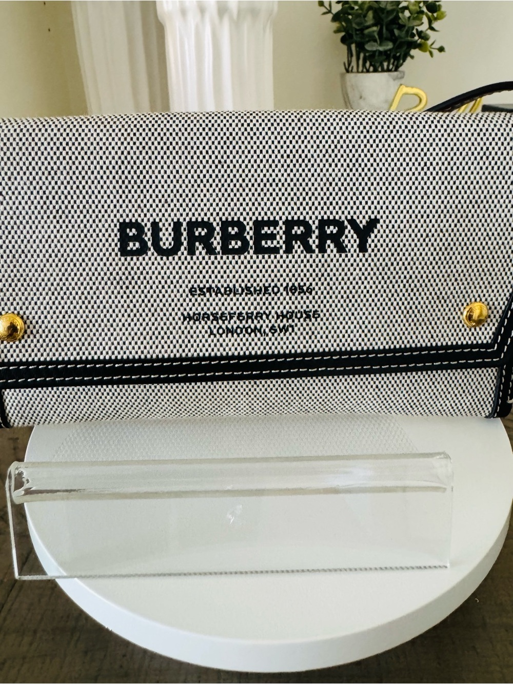Burberry Horseferry Canvas Letter Crossbody - Picture 11 of 16